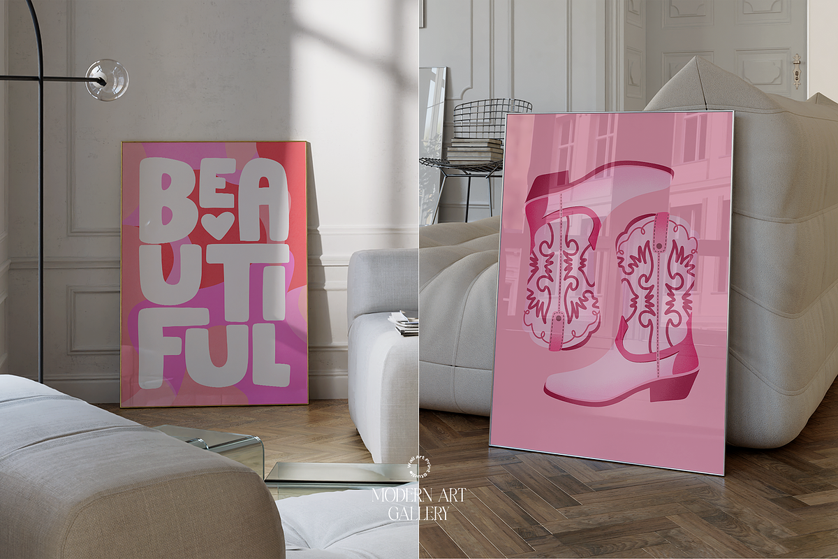 Modern Art Gallery 6, a Graphic by Wall Art Print Studio (Photo 16 of 18)