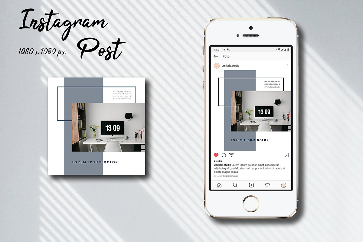 Desk Space Social Media Template, a Social Media Template by Meknya (Photo 1 of 9)