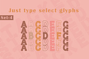 Wavy Stacked Bundle- Retro Font, a Serif Font by MaxArt Foundry (Thumbnail 5 of 14)