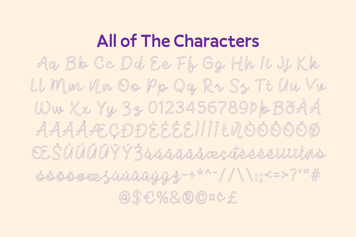 CS Mercy Dashed, a Script Font by Craft Supply Co. (Photo 8 of 8)