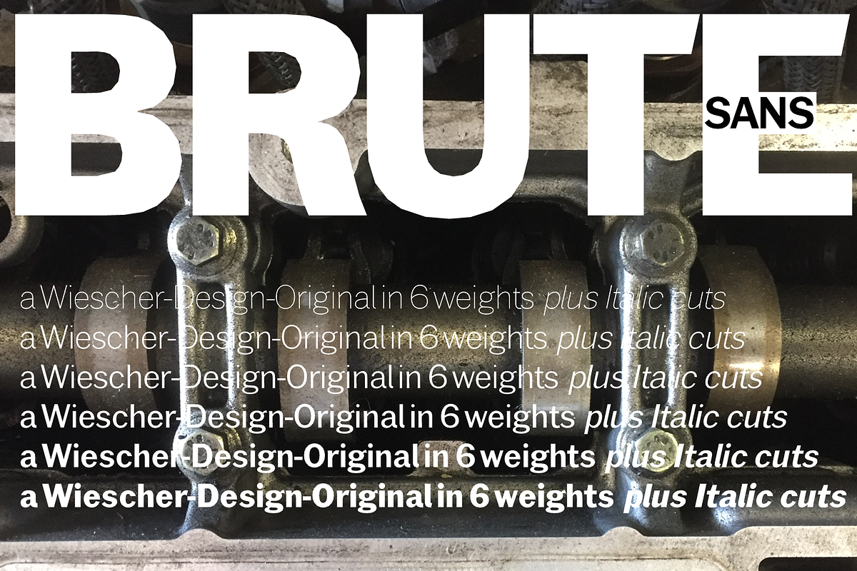 Brute Sans Font Packet preview 5
