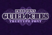Guilloches TrueType Font, a Serif Font by alphadesign (Thumbnail 1 of 2)