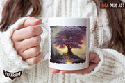 100 Fantasy Trees - Oil Painting Art, an Illustration by pixaroma (Thumbnail 16 of 18)