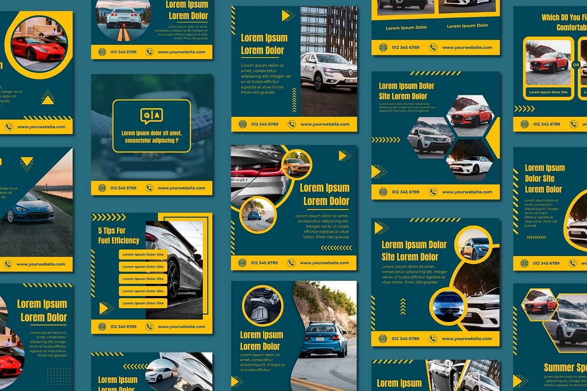 Car Rental Social Media Post, a Social Media Template by BoontenStudio (Photo 4 of 7)