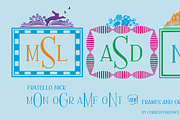 Sale-Fratello Nick Monogram, a Font by Debi Sementelli (Thumbnail 2 of 3)