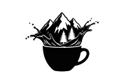 Mountain Coffee Cup Design Bundle, an Illustration by yasushie (Thumbnail 25 of 31)