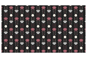 Art Deco Floral, a Decorative Illustration by Creative Backgrounds