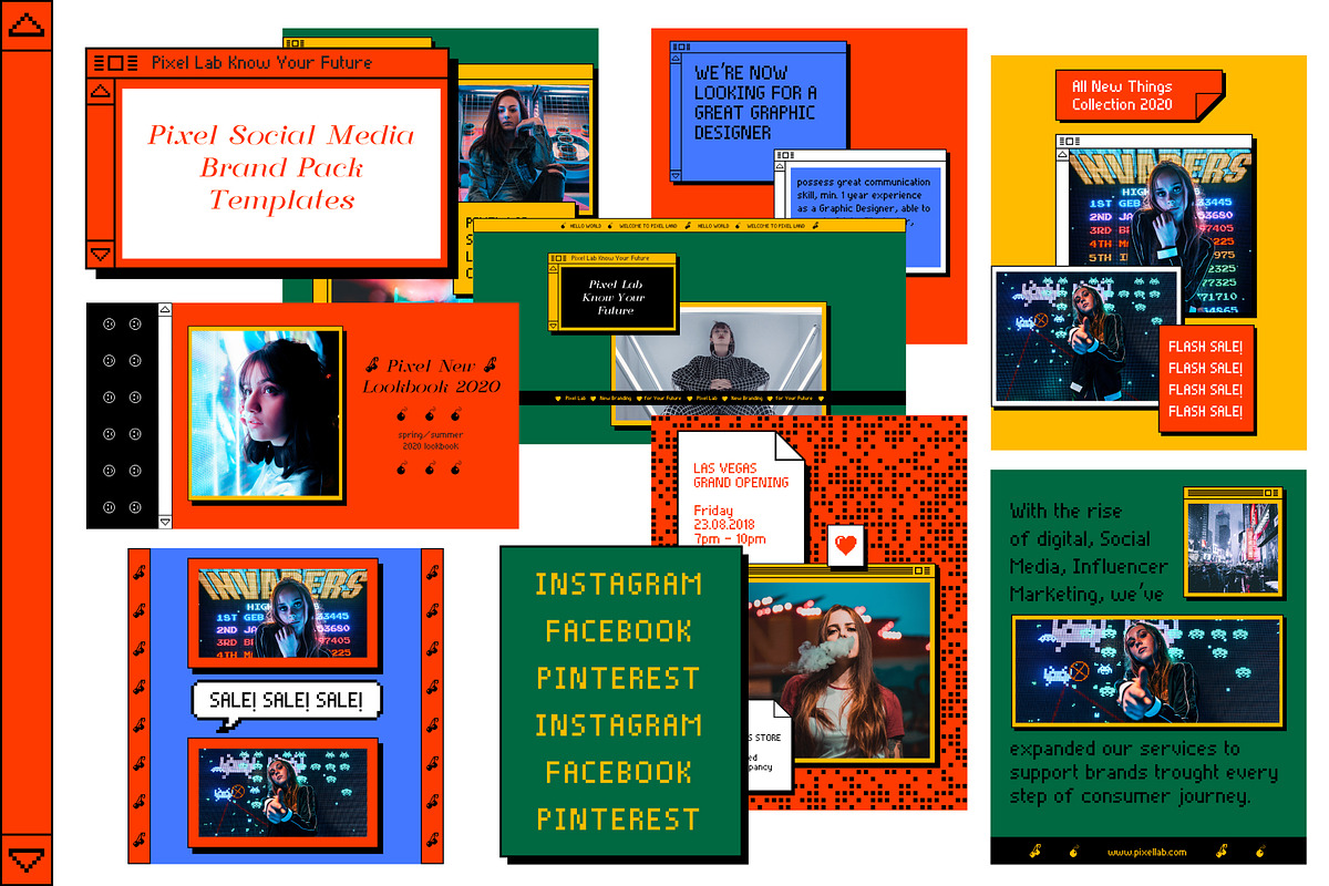 PIXEL-Social Media Brand Templates, a Social Media Template by Invasi Studio (Photo 1 of 12)