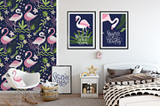 Flamingo Gardens illustration bundle, an Animal Illustration by Red Ink (Thumbnail 12 of 12)