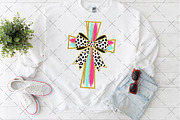 Glitter Leopard Bow Cross PNG, an Illustration by Craft Nest (Thumbnail 6 of 6)