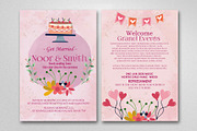 Double Sided Wedding Invitation Card, a Flyer Template by Business Flyers (Thumbnail 2 of 2)