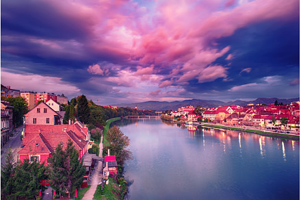 Sunrise at Maribor, an Architecture Photo by Nature and travel