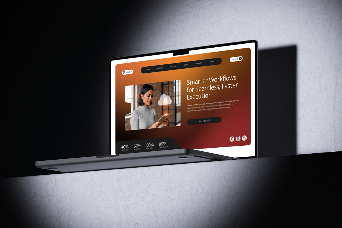 Figma SaaS Landing Page, a Landing Page Template by Musara (Photo 5 of 6)