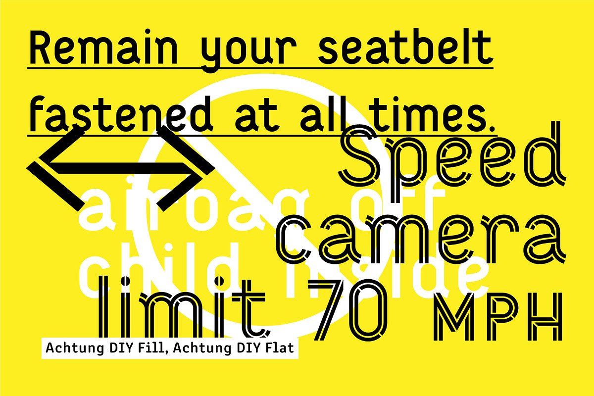 Achtung color font - DIY sub-family, a Font by FONT-Bud (Photo 6 of 14)