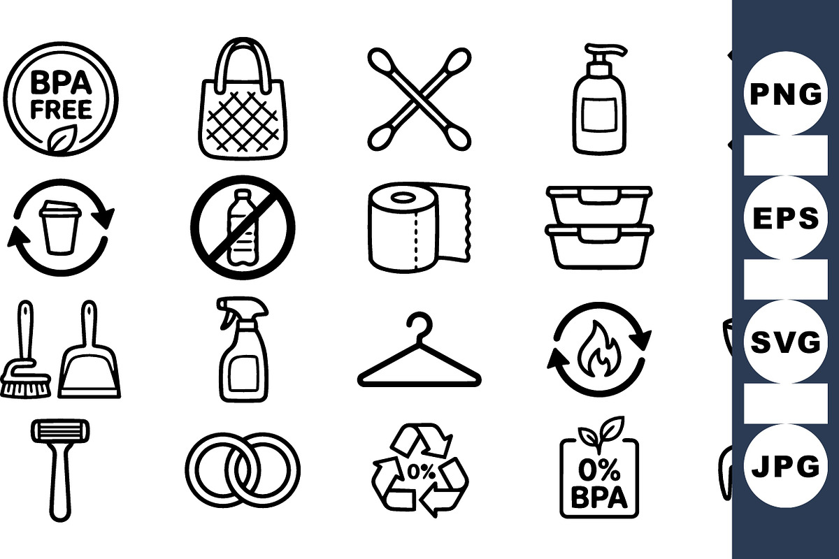 Eco Friendly Household Cleaning Icon, an Illustration by designvectx (Photo 1 of 3)