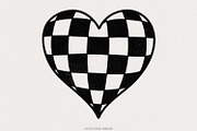 Checkered Heart PNG, Valentines Day, an Illustration by SharpMarketplace (Thumbnail 1 of 9)