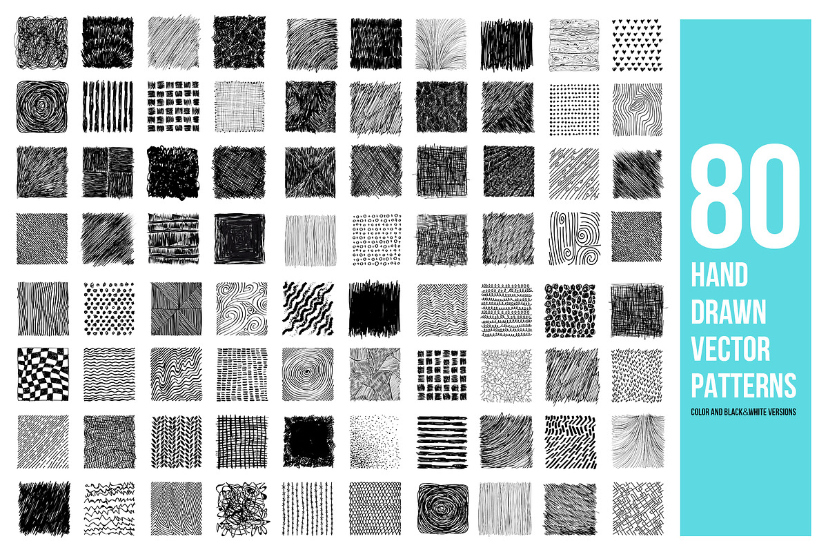 Нand drawn vector patterns, a Pattern Graphic by Vector photo shop (Photo 1 of 2)