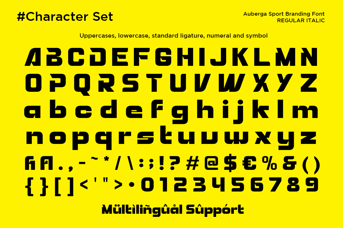 Auberga - Sport Branding Font, a Sans Serif Font by Say Studio (Photo 10 of 11)