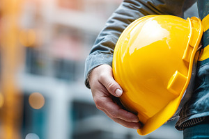 Close up on construction worker hold, an Industrial Photo by MistyDay