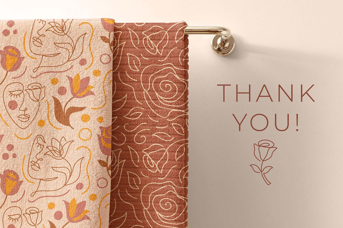 Floral Beauty Set. Daring Sunflower., a Texture Illustration by Illustana (Photo 10 of 10)