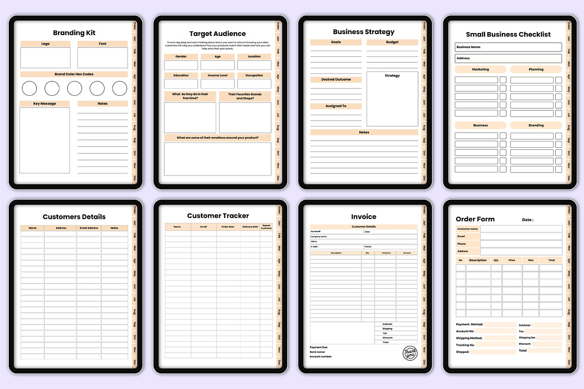 Digital 2025 Small Business Planner, a Stationery Template by Mustafiz (Photo 5 of 11)
