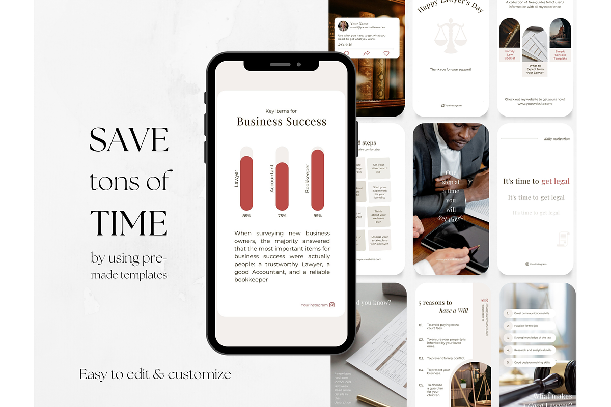 60 Lawyer Social Media Story, a Social Media Template by PatternLab. (Photo 3 of 9)