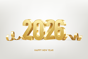 Happy New Year 2026, a Background Graphic by AlexMstudio