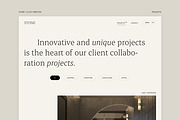 Stone | Portfolio UI KIT Template, a Landing Page Template by Skolastika Phoebe (Thumbnail 2 of 7)