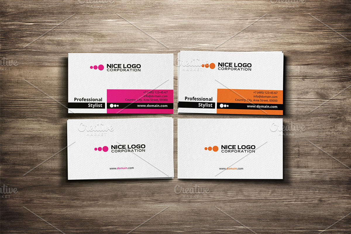 professional stylist business card, a Business Card Template by Indigo Graphic Shop (Photo 1 of 4)
