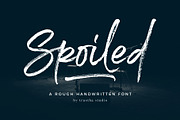 Spoiled Brush Font, a Script Font by trustha (Thumbnail 1 of 11)