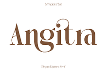 Angitra - Elegant Ligature Serif