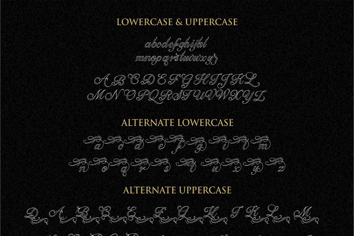 Ballegra Script Outline & Solid., a Script Font by typeline studio (Photo 10 of 11)
