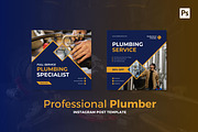 Professional Plumber Instagram Post, a Social Media Template by CavenArt (Thumbnail 2 of 5)