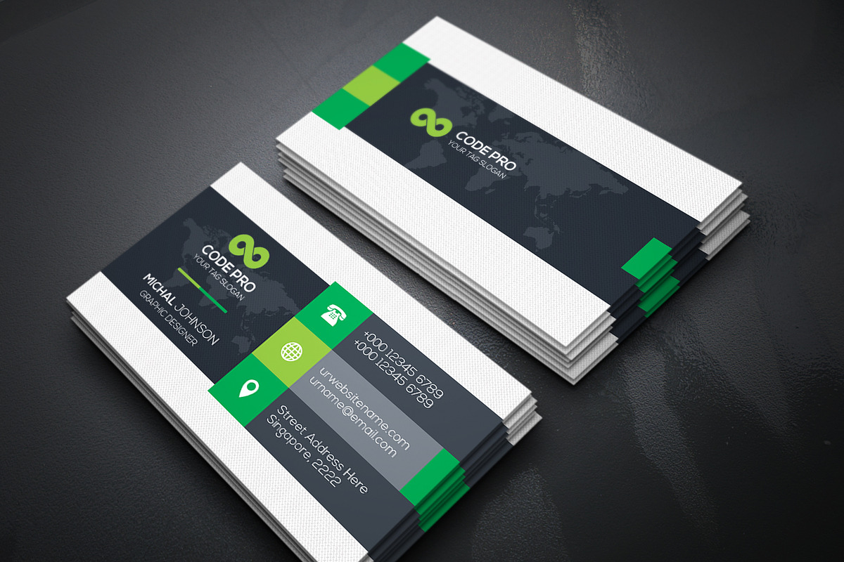 Business Card 2 in 1, a Business Card Template by Genereux Art (Photo 6 of 8)