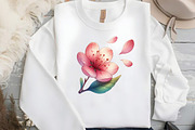 Japanese Cherry Blossom Clipart, an Illustration by DreamCafeArt (Thumbnail 4 of 7)