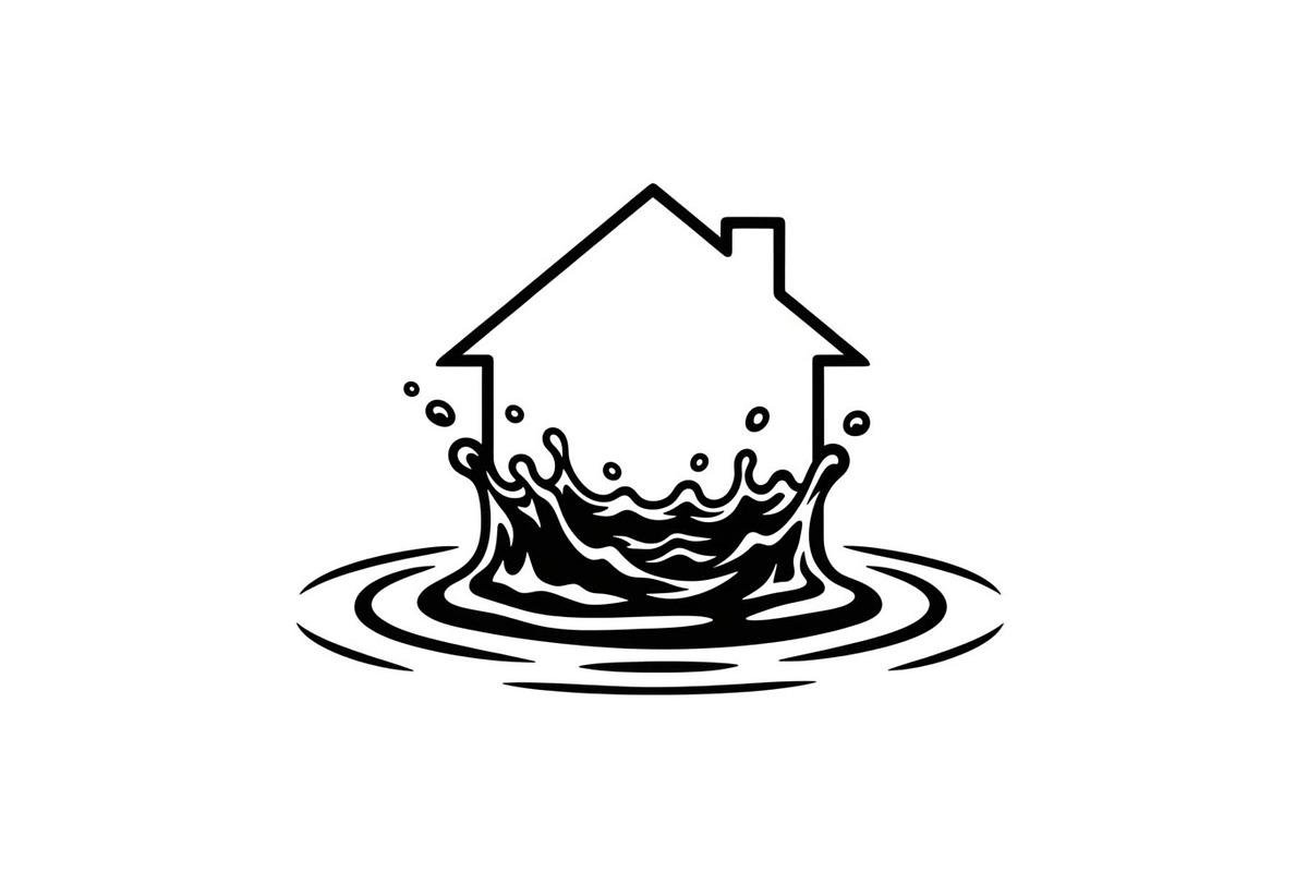 50 Flooded Home Silhouette Bundle, an Illustration by Designs_River (Photo 38 of 51)