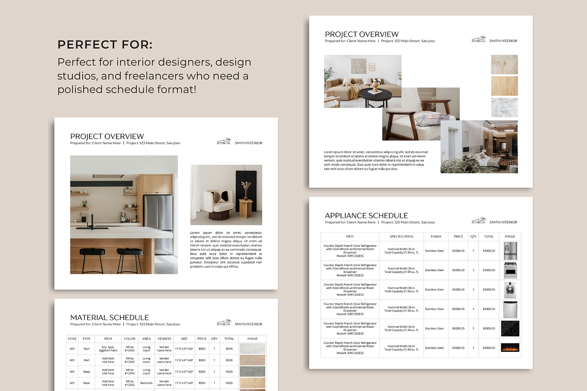 Finishes Schedule and Shopping List, a Presentation Template by ShopRShop (Photo 3 of 9)