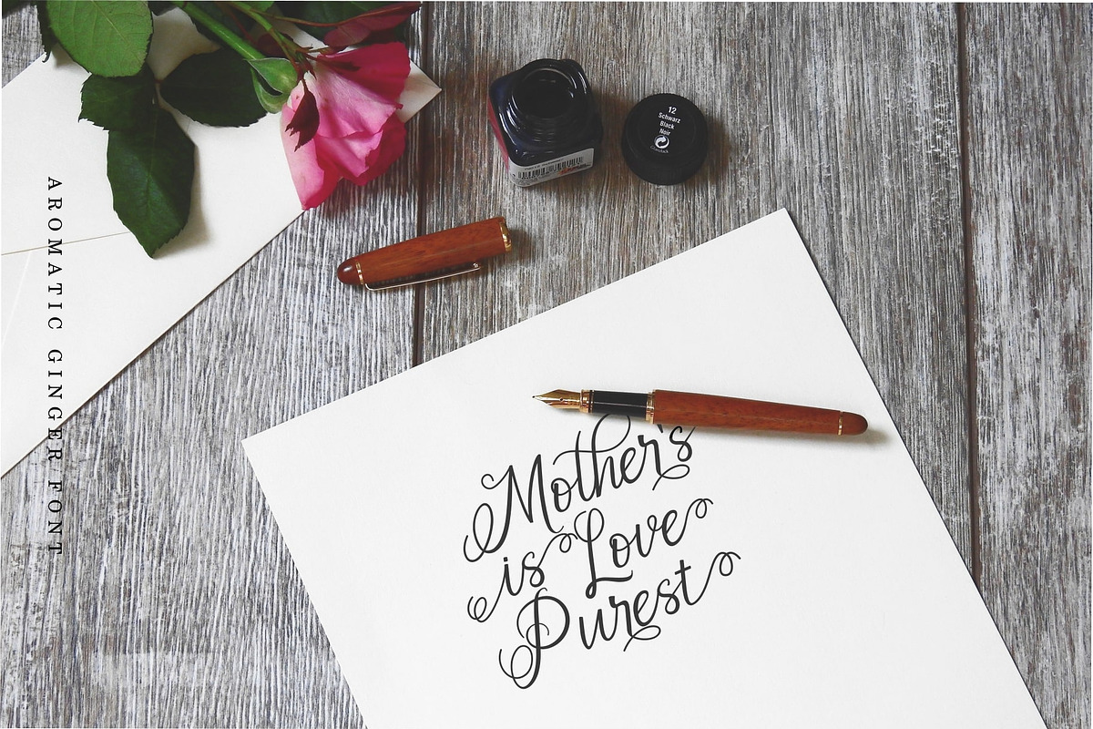 Aromatic Ginger, a Script Font by Java pep (Photo 9 of 14)