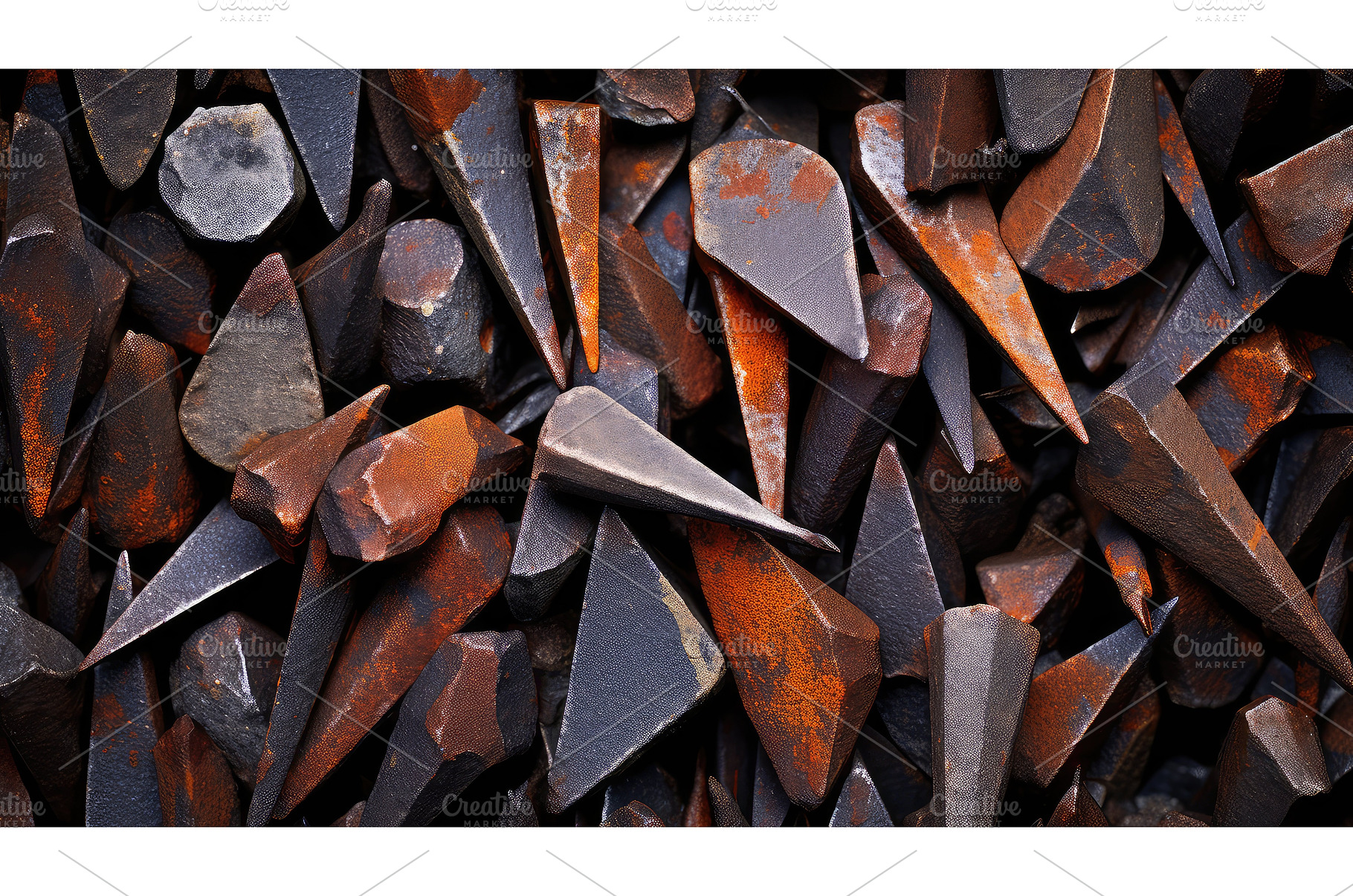 metal iron nails ai generated, an Industrial Photo by pikepicture