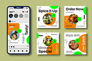 Food Social Media Post Template, a Social Media Template by MightyDesign (Thumbnail 2 of 8)