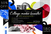 Collage me! Abstract modern bundle, a Pattern Graphic by lisa_kalev (Thumbnail 1 of 26)