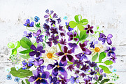Watercolor Bouquet Clipart Handpaint, a Decorative Illustration by Download Graphic Art (Thumbnail 2 of 6)