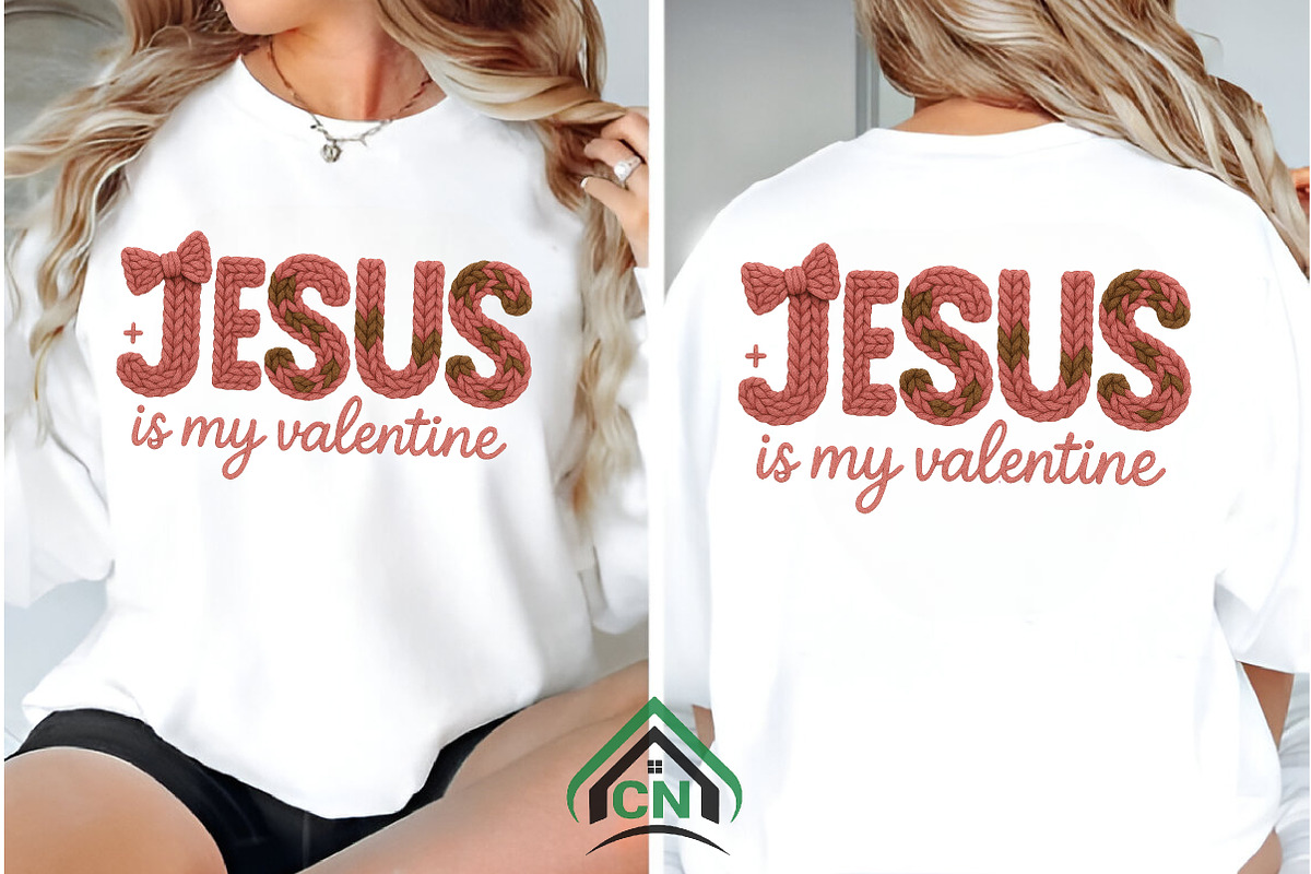 Crochet Jesus is My Valentine Png, an Illustration by Craft Nest (Photo 5 of 7)