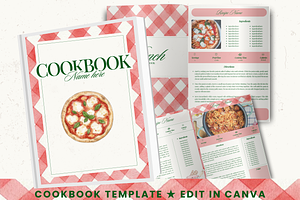 Printable family cookbook template