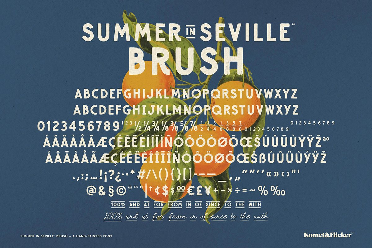 Summer in Seville Brush, a Sans Serif Font by Komet & Flicker (Photo 15 of 15)