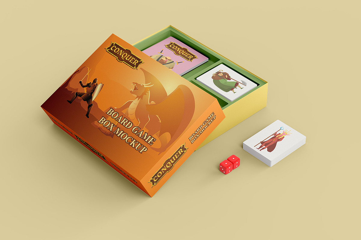Board Game Box Mockup - 5 views, a Packaging Mockup by Illusiongraphic (Photo 4 of 19)