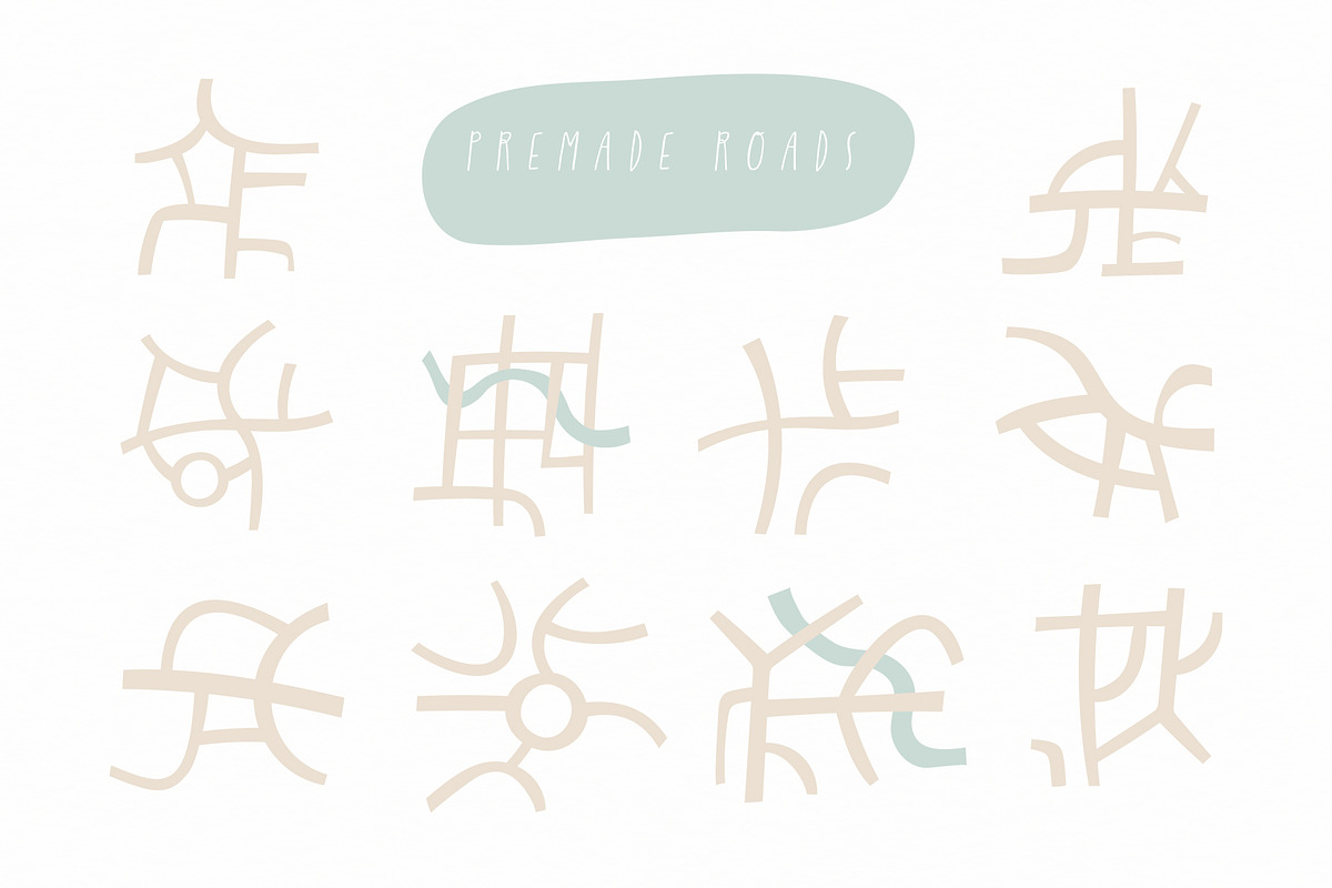 Boho map creator - 270+ elements, a Decorative Illustration by Olia (Photo 11 of 16)