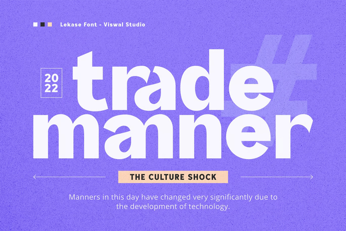 Lekase - Modern Font, a Sans Serif Font by Viswal Studio (Photo 4 of 6)