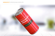 Energy Drink Can Mock-up, a Cups & Container Mockup by WebAndCat (Thumbnail 4 of 9)