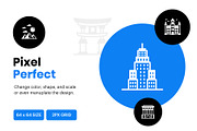 World Landmarks Icons, an Outline Icon by Brickclay (Thumbnail 3 of 8)
